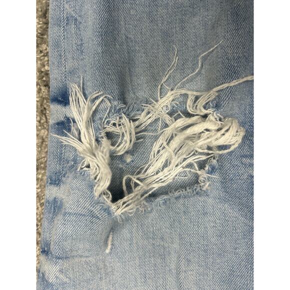 Zara Woman Size 2 Premium Denim Collection Distressed Holes - Picture 6 of 9
